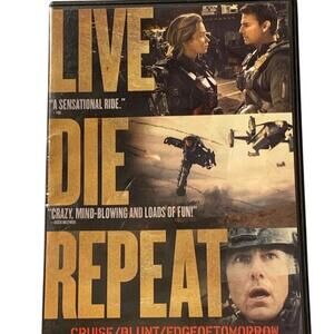 Live Die Repeat: Edge of Tomorrow DVD Tom Cruise Emily Blunt Sci-Fi Action